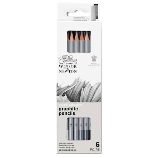 Winsor & Newton; Winsor & Newton™ Studio Collection™ Graphite Pencil Tin Set; Category:Graphite & Drawing Pencils; Image:1